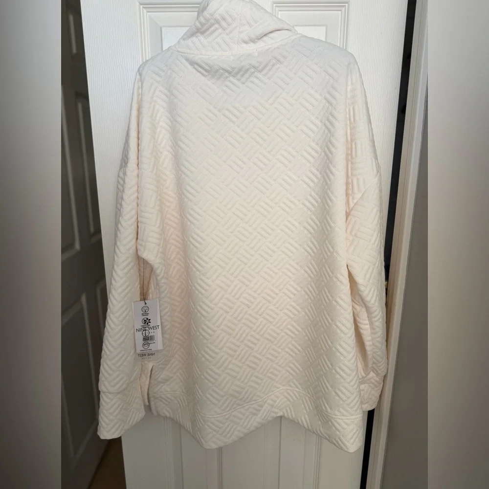 Nine West Cream Cowl Neck Sweater - Picture 2 of 7